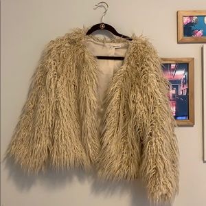 Shag jacket size large Mika and Gala